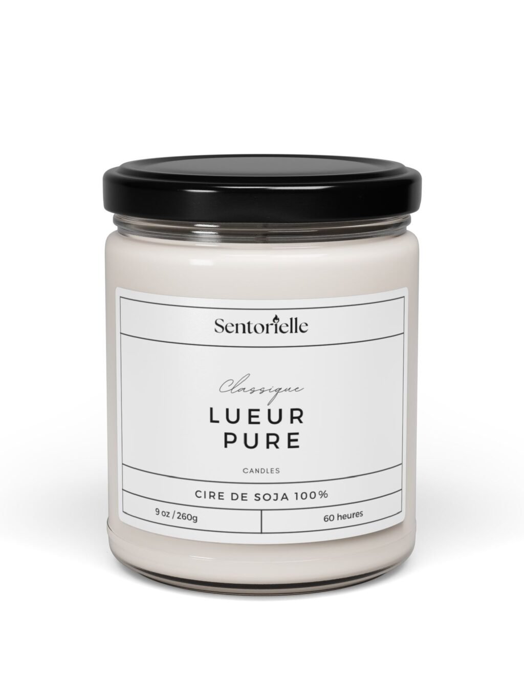 Bougie Non Parfumée Lueur Pure