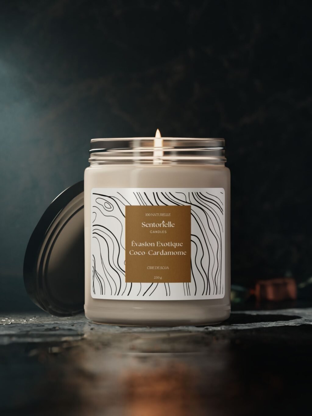 Bougie Parfumée Évasion Exotique Coco-Cardamome