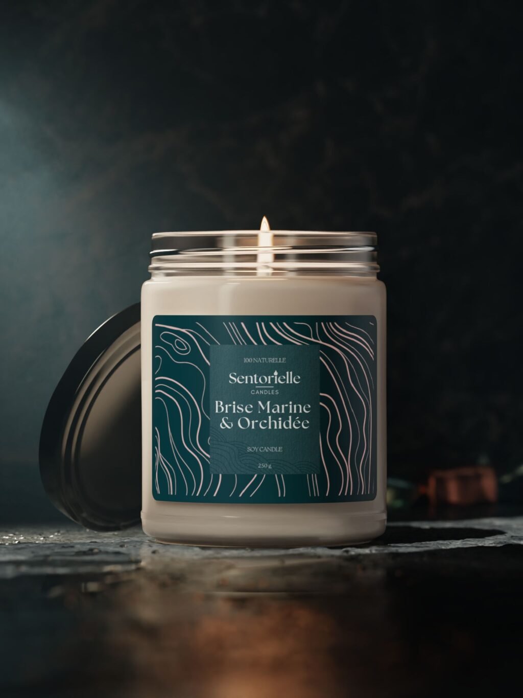 Bougie Parfumée Brise Marine & Orchidée