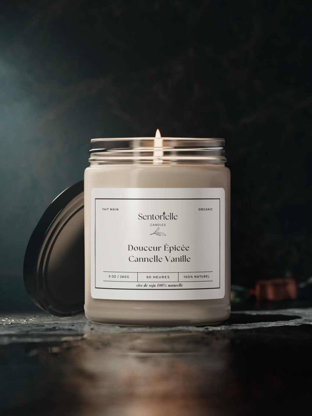 Bougie Parfumée | Douceur Épicée Cannelle Vanille